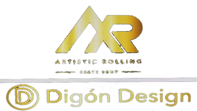 Digón Design & Artistic Rolling logo